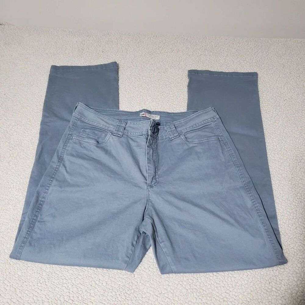 Lee | Blue-Gray Classic Fit Straight Leg Jeans | Womens 12